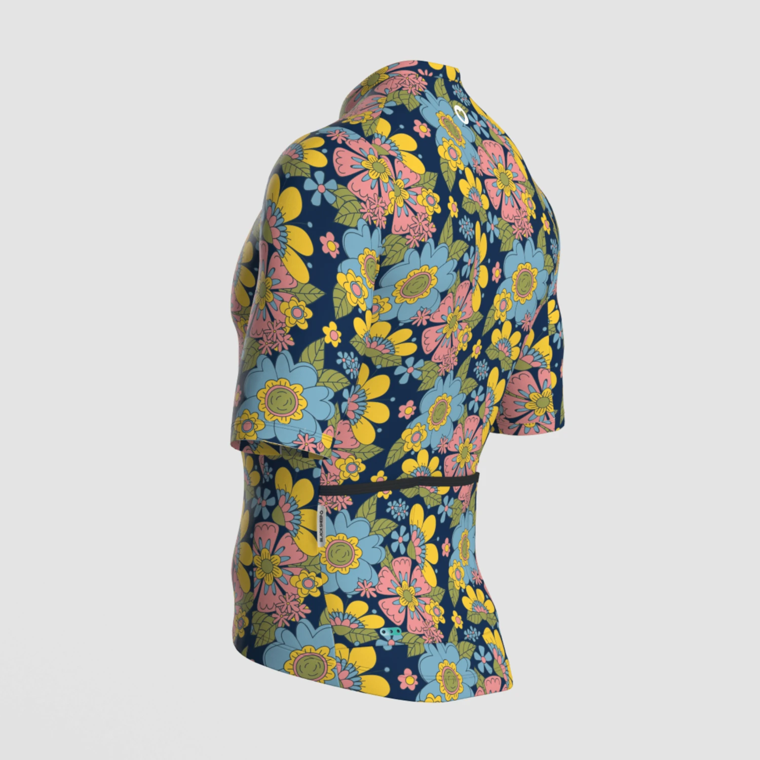 Men's Essentials TEAM Jersey - Midnight Floral 3 Men's Essentials TEAM Jersey - Midnight Floral – Image 3