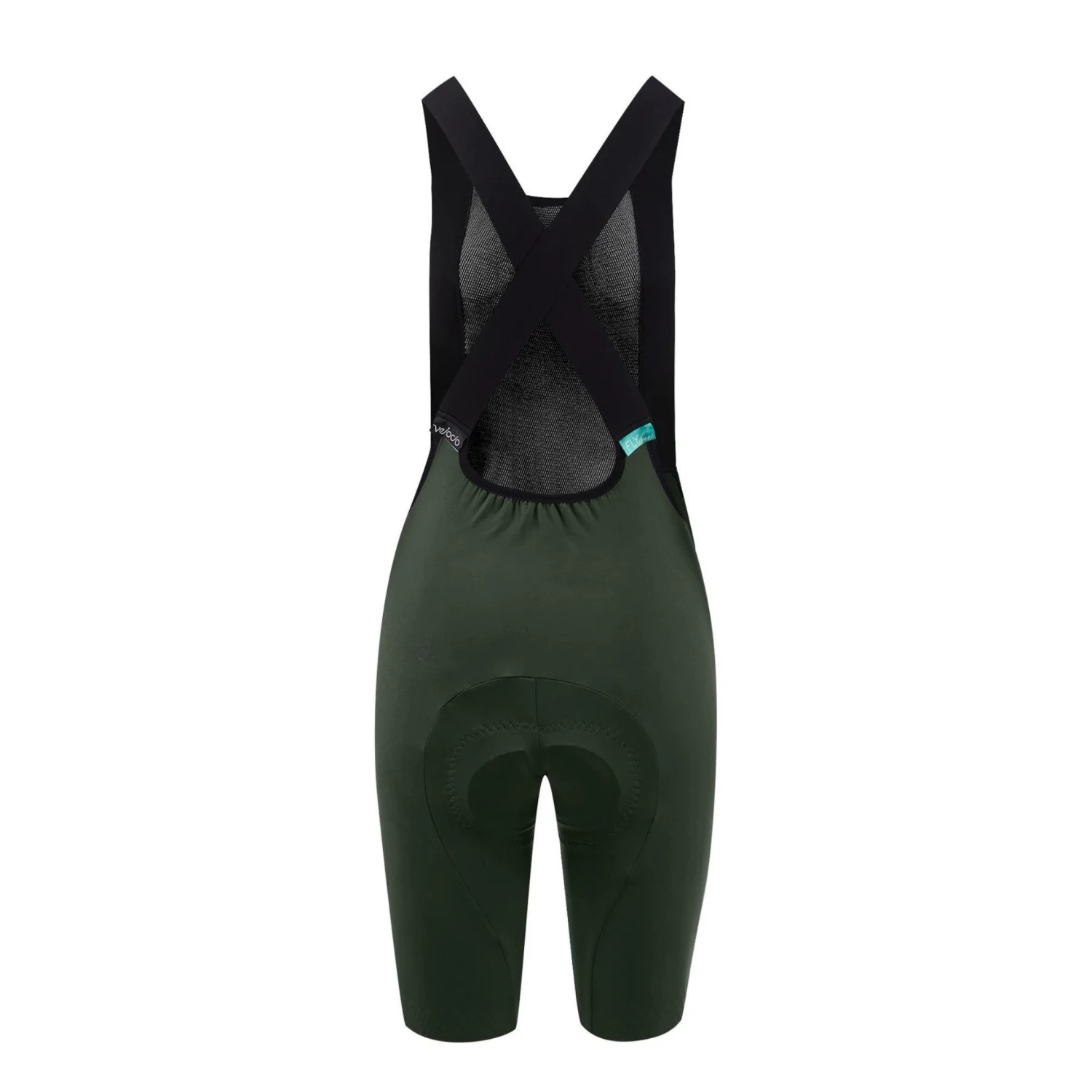 Women LUXE Bib Shorts - Dark Olive 2 Women LUXE Bib Shorts - Dark Olive – Image 2