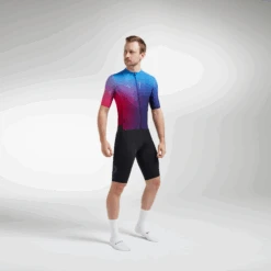 Lakers Blue Glaze Racing Climbers SS Men's Jersey -Vêtements De Sport 21.12.10 BSC RACING Climber BLUE PINK 0441