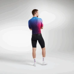 Lakers Blue Glaze Racing Climbers SS Men's Jersey -Vêtements De Sport 21.12.10 BSC RACING Climber BLUE PINK 0445