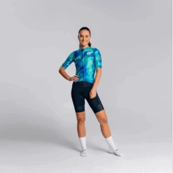 Women's Essentials TEAM Jersey - Teal Swirl