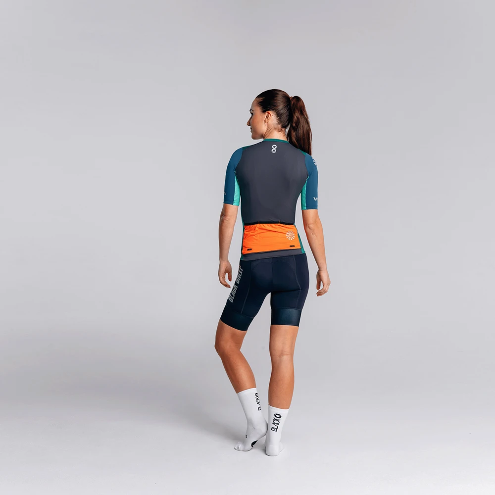 Women's Essentials TEAM Jersey - Storm Green Reflect 2 Women's Essentials TEAM Jersey - Storm Green Reflect – Image 2