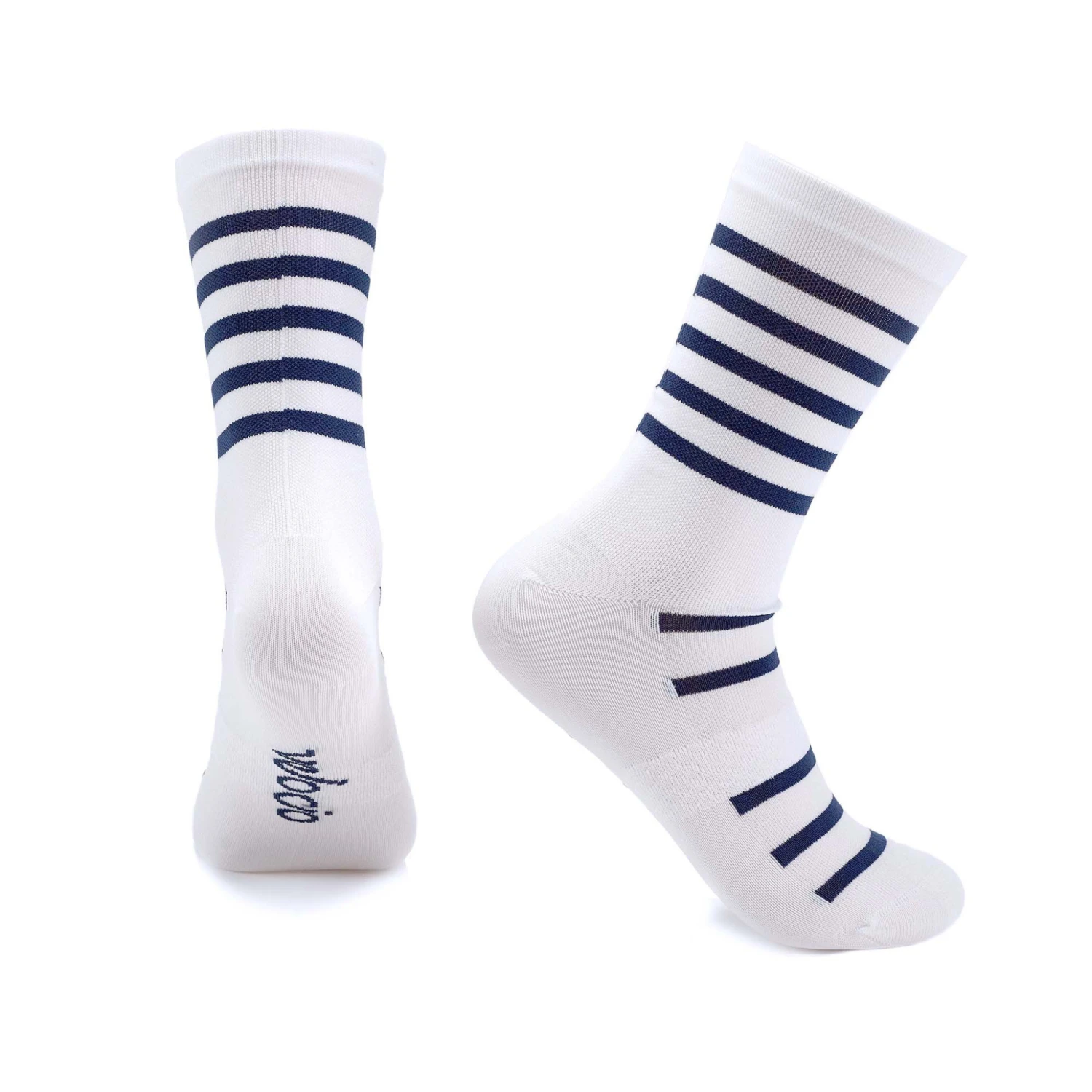 White Navy Breton Signature Sock 1 White Navy Breton Signature Sock