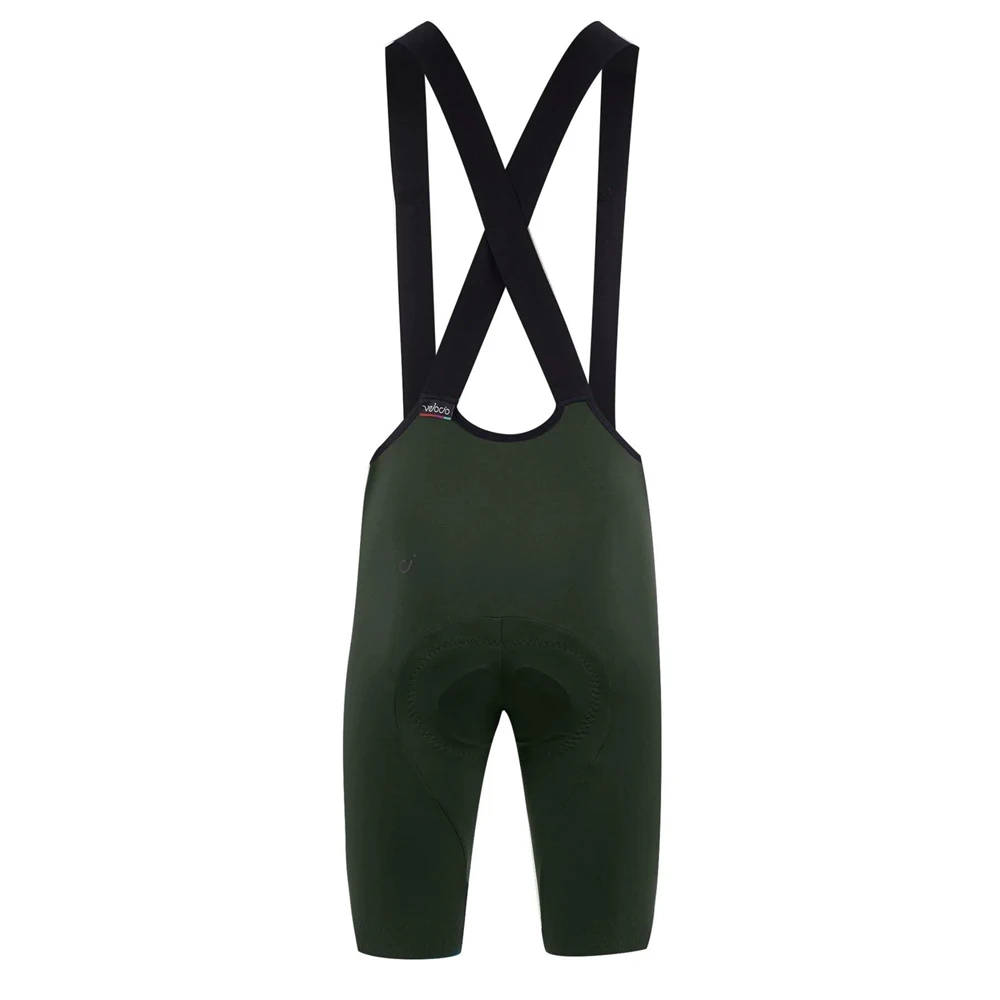 Men LUXE Bib Shorts - Dark Olive 2 Men LUXE Bib Shorts - Dark Olive – Image 2