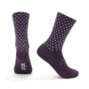 Black Cherry Grid Dot Signature Sock