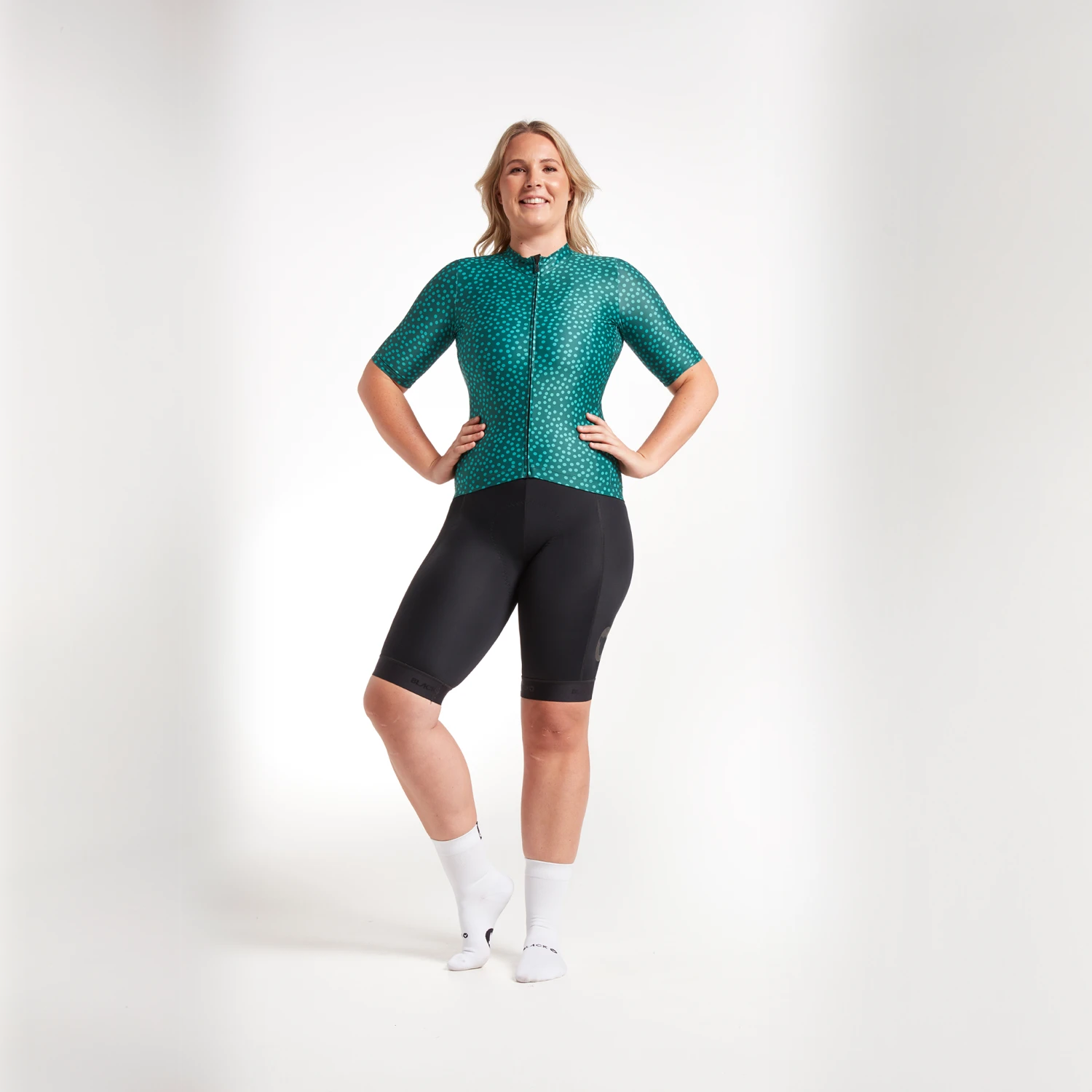 Storm Green Dots Essentials TEAM Women's Jersey 3 Storm Green Dots Essentials TEAM Women's Jersey – Image 3