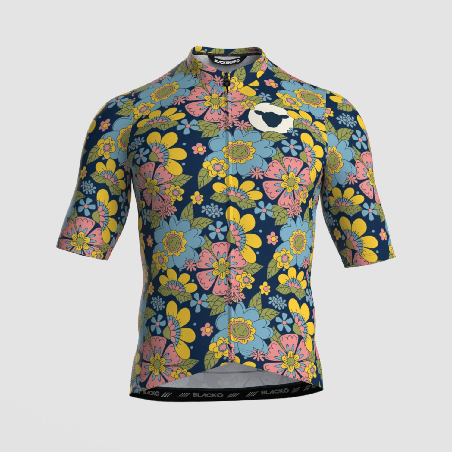 Men's Essentials TEAM Jersey - Midnight Floral 1 Men's Essentials TEAM Jersey - Midnight Floral