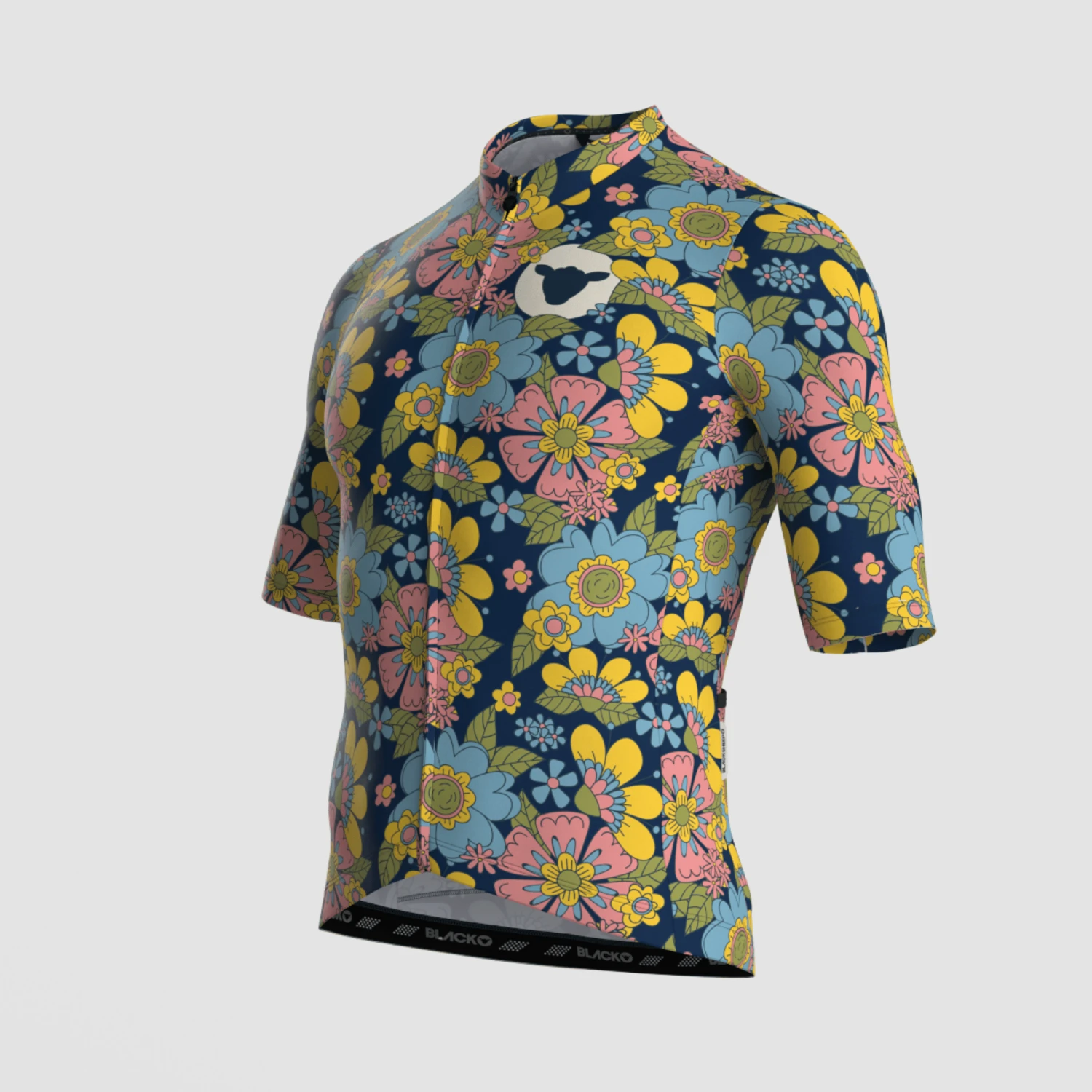 Men's Essentials TEAM Jersey - Midnight Floral 2 Men's Essentials TEAM Jersey - Midnight Floral – Image 2