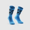 Assos Cyber Blue Monogram Socks EVO