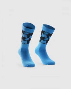 Assos Cyber Blue Monogram Socks EVO