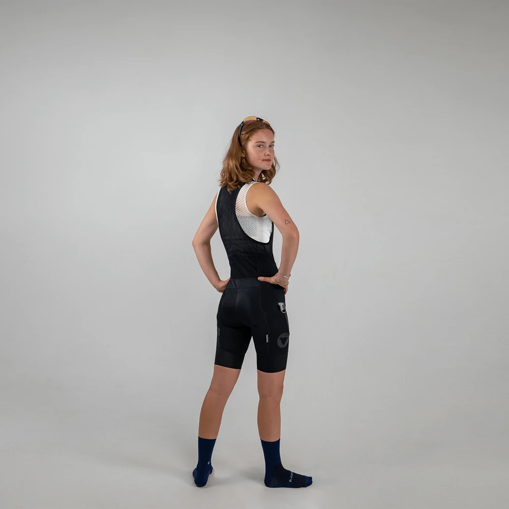 Women's ADV Cargo Bibs - Black 2 Women's ADV Cargo Bibs - Black – Image 2