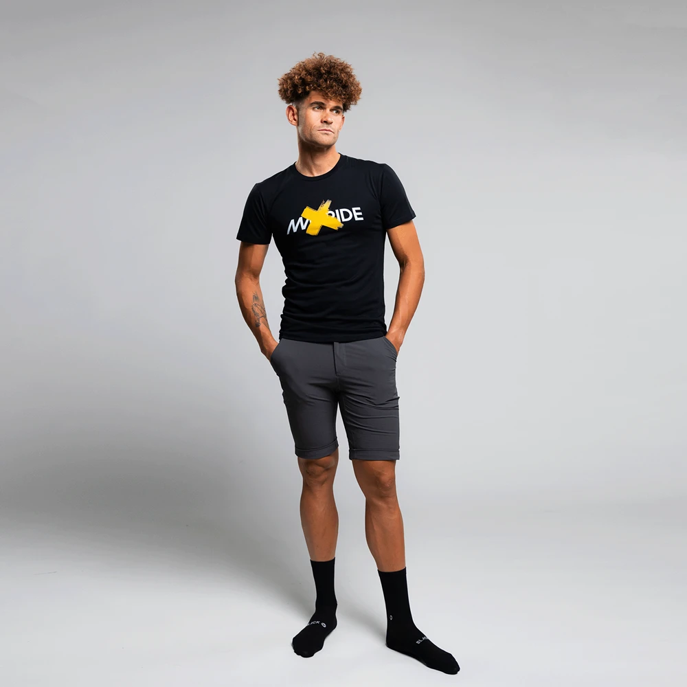 Unisex Inactivewear Crew Tee - Man Ride Black 1 Unisex Inactivewear Crew Tee - Man Ride Black