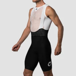 Black Racing Men's Bib -Vêtements De Sport BlackSheepCycling Racing Black CyclingBib SideView1 VeloVeloSingapore