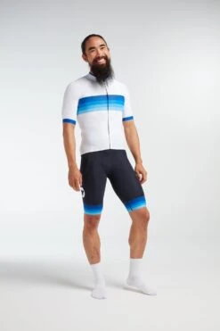 White Blue Stripe Essentials TOUR Men's Jersey