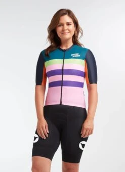 Classics Flèche Wallonne WMN LuxLite Women's Jersey -Vêtements De Sport C 20.12.11 BSC WMN CLASSICS JERSEY BLACK ORANGE 0006