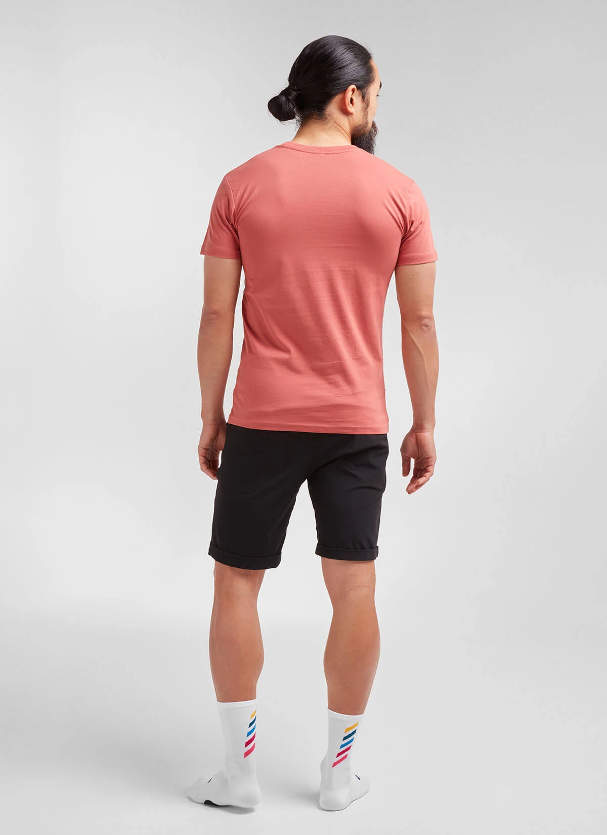 Signature Coral Men's Crew Tee 2 Signature Coral Men's Crew Tee – Image 2