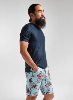 Navy LTD Aloha Tech Tee 8 Navy LTD Aloha Tech Tee -Vêtements De Sport C Side 20.09.02 BSC ALOHA M TEE NAVY FLORAL SHORT 0004