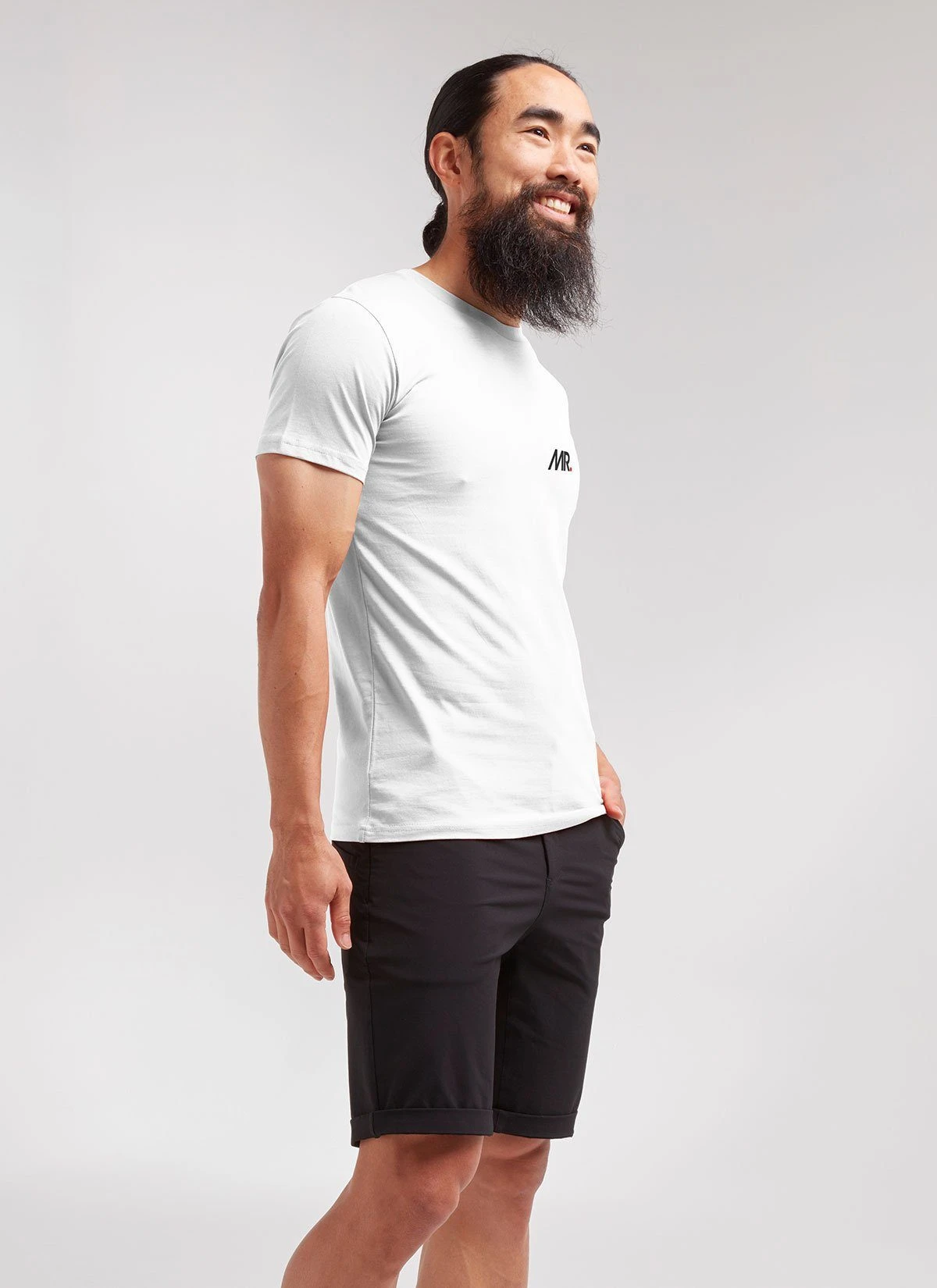 White MR Men's Crew Tee 2 White MR Men's Crew Tee – Image 2