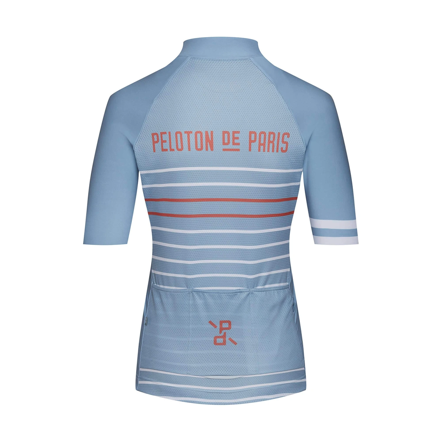 Blue Stone Cantaloupe Classic Stripe Domestique Women's Jersey 2 Blue Stone Cantaloupe Classic Stripe Domestique Women's Jersey – Image 2
