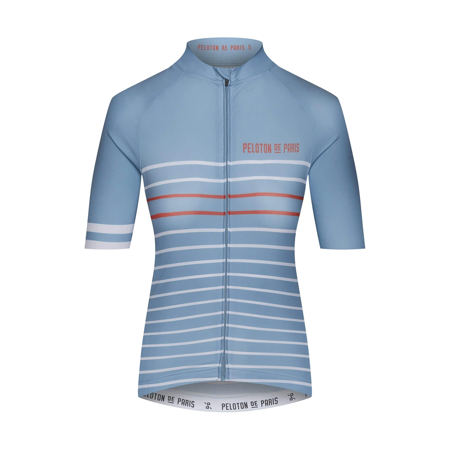 Blue Stone Cantaloupe Classic Stripe Domestique Women's Jersey 1 Blue Stone Cantaloupe Classic Stripe Domestique Women's Jersey