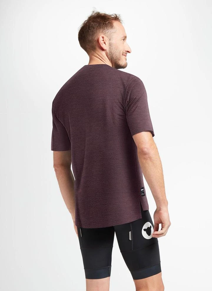 Italian Plum ADV Merino Men's Tee 2 Italian Plum ADV Merino Men's Tee – Image 2