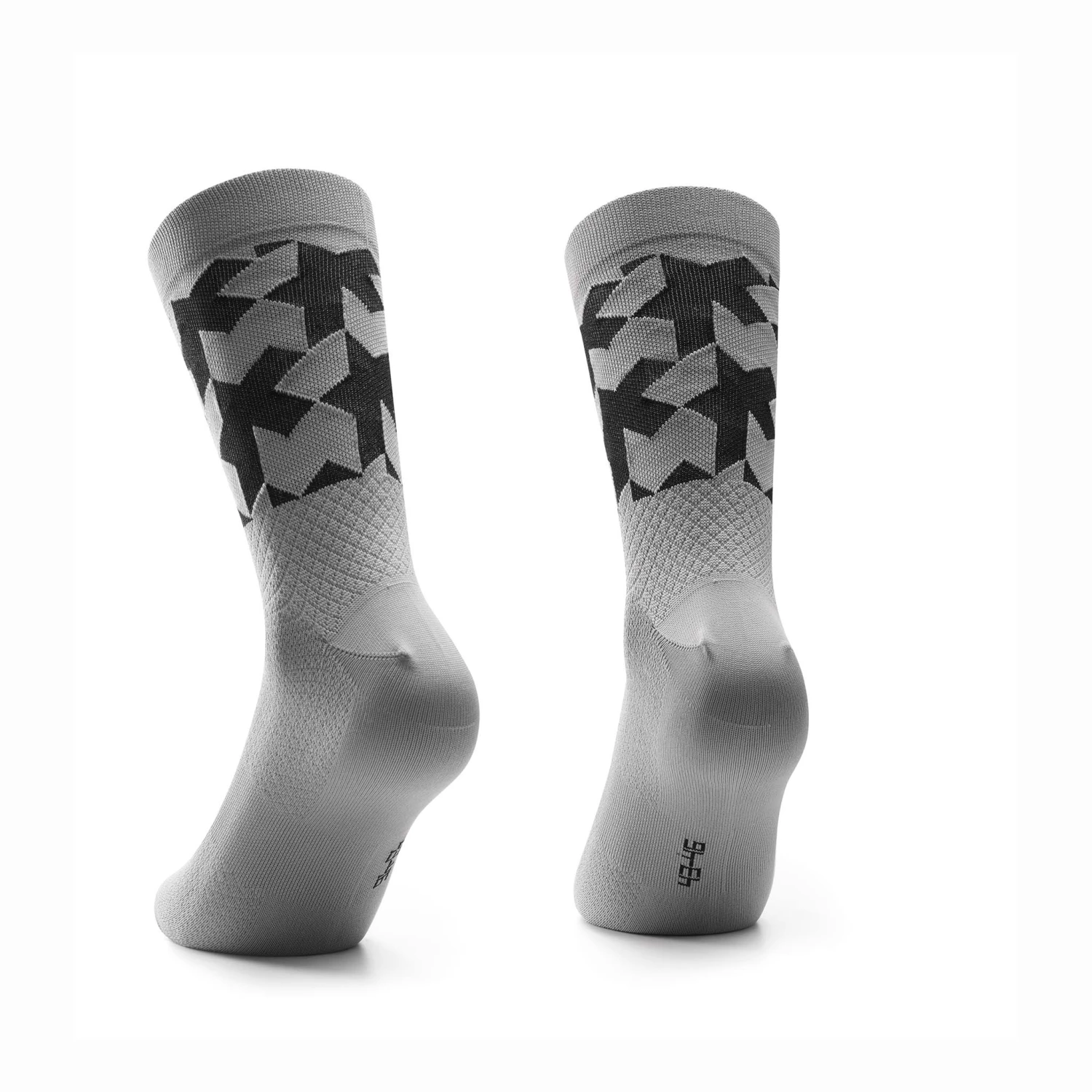 Assos Gerva Grey Monogram Socks EVO 2 Assos Gerva Grey Monogram Socks EVO – Image 2