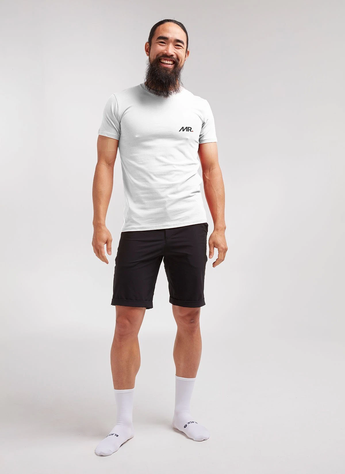 White MR Men's Crew Tee 1 White MR Men's Crew Tee