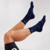 Navy Dot Perfect Crew Socks