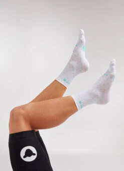 Teal Dot Perfect Crew Socks