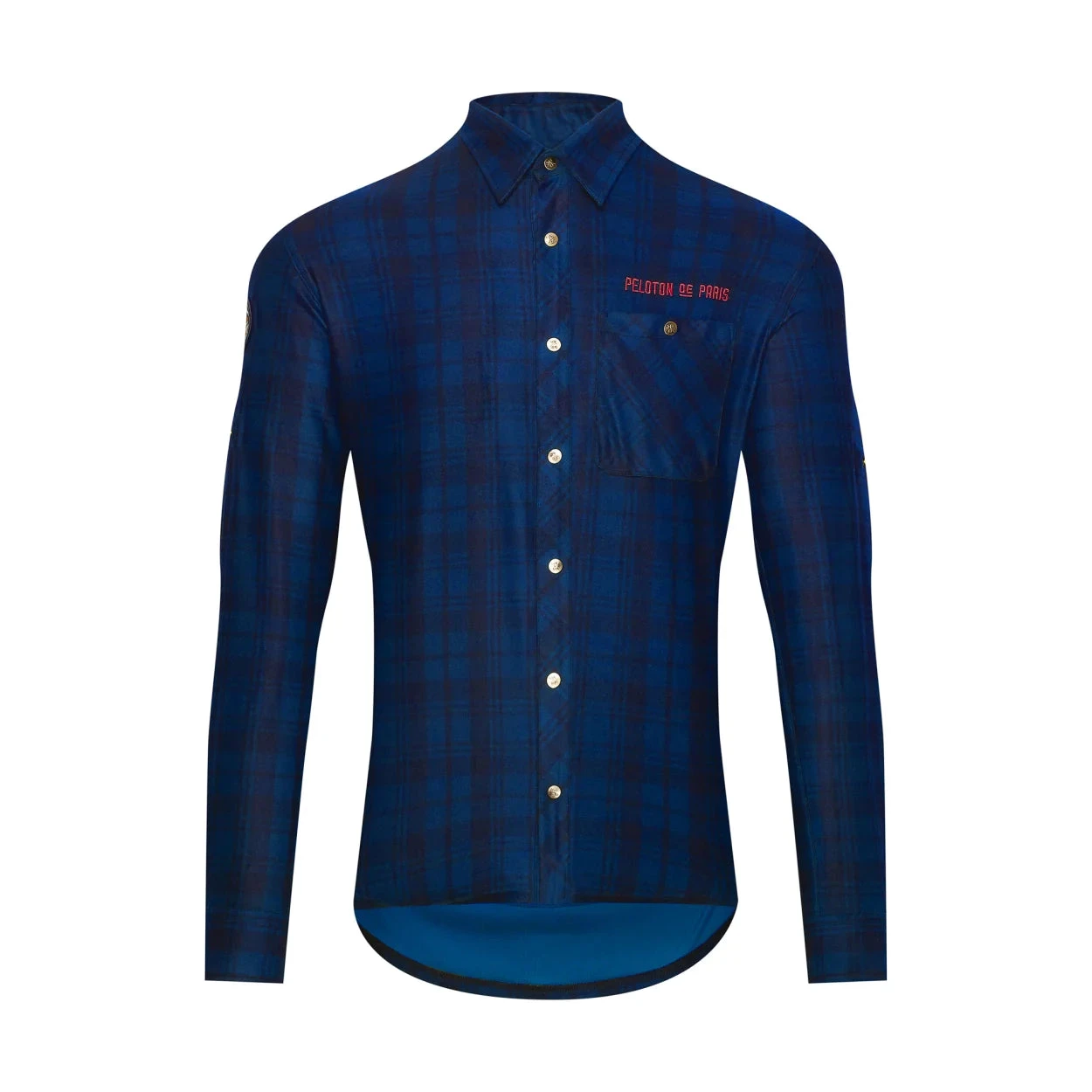 Atlas Gravel Shirt - Blue Tartan 1 Atlas Gravel Shirt - Blue Tartan