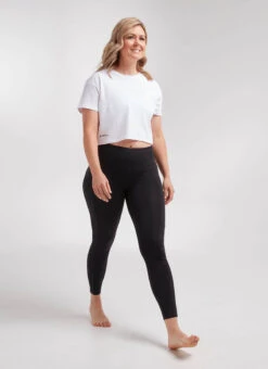 White Women's Crop Tee -Vêtements De Sport W Action 20.09.03 BSC WMN WHITE CROP 0012