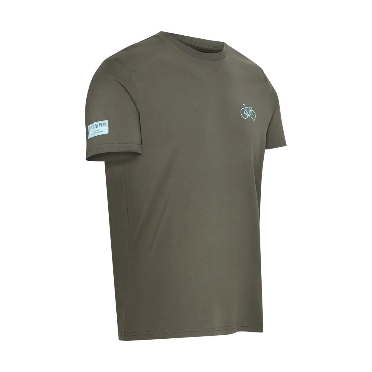 Bike T-shirt Embroidered - Khaki 2 Bike T-shirt Embroidered - Khaki – Image 2