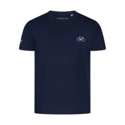 Bike T-shirt Embroidered - Navy