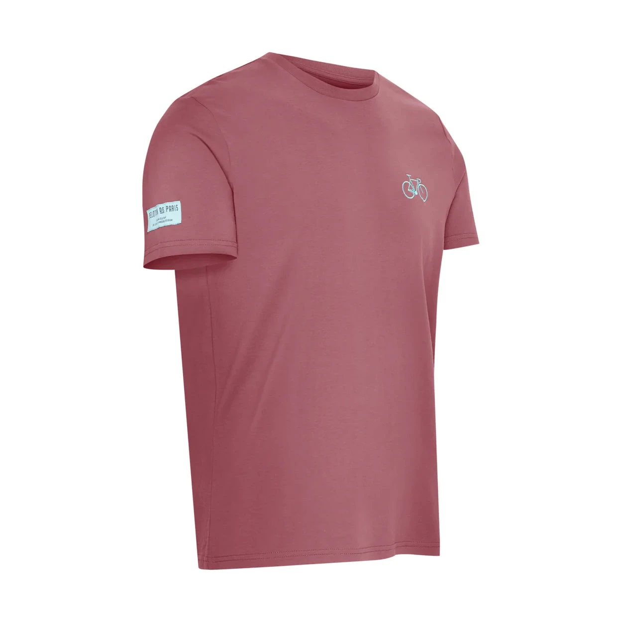 Bike T-shirt Embroidered - Rose 2 Bike T-shirt Embroidered - Rose – Image 2