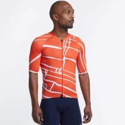 Fire Red Block Print SE Men's Jersey