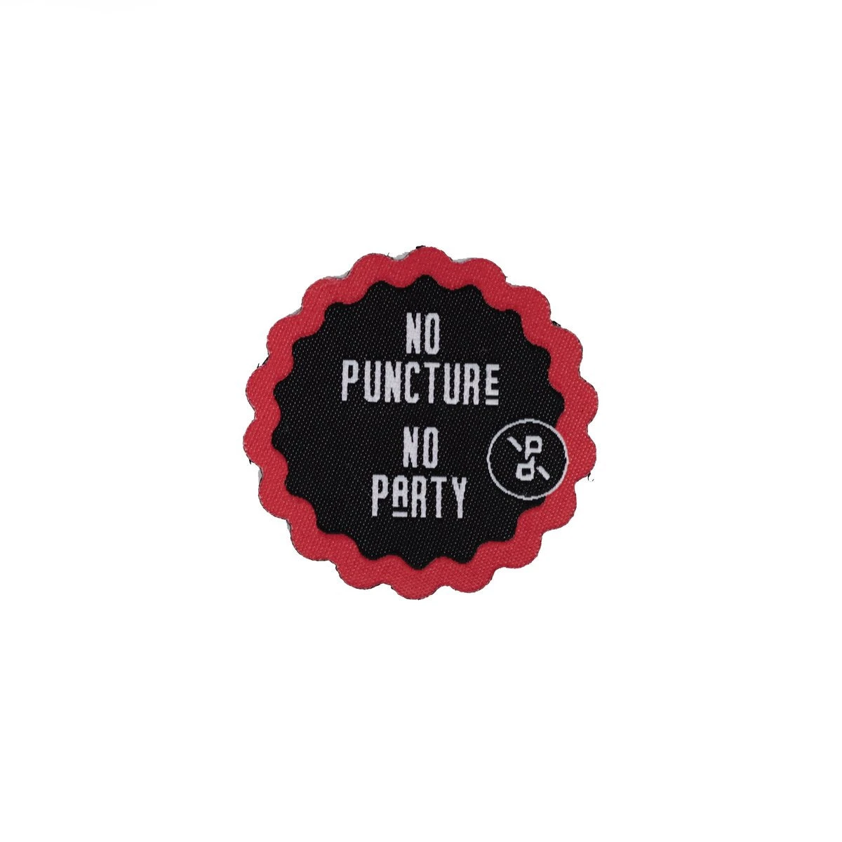 No Puncture No Party - Velcro Patch 1 No Puncture No Party - Velcro Patch