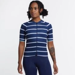 Navy White Breton SE Women's Jersey