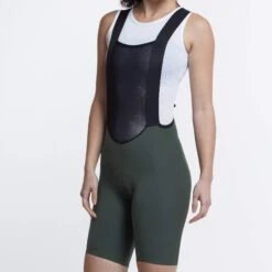Army Luxe Women's Bib 2021 -Vêtements De Sport womens luxe bib shorts army side detail 2000x d3960f28 02b1 428e b480 e9260f72fa9b